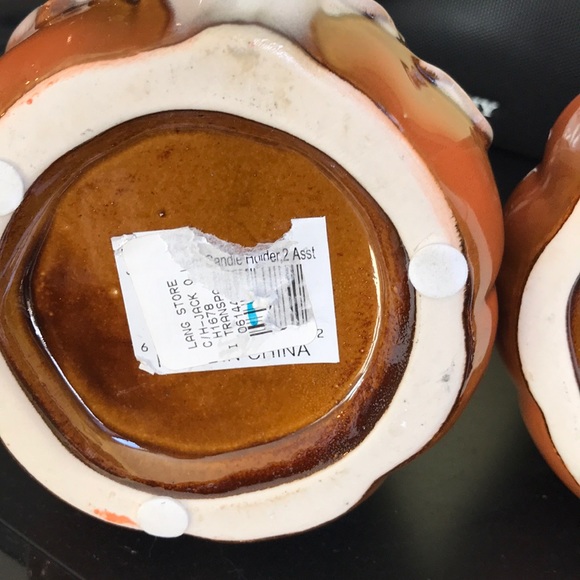 Set of 2 Lang Pumpkin Candle Holders - Picture 9 of 12